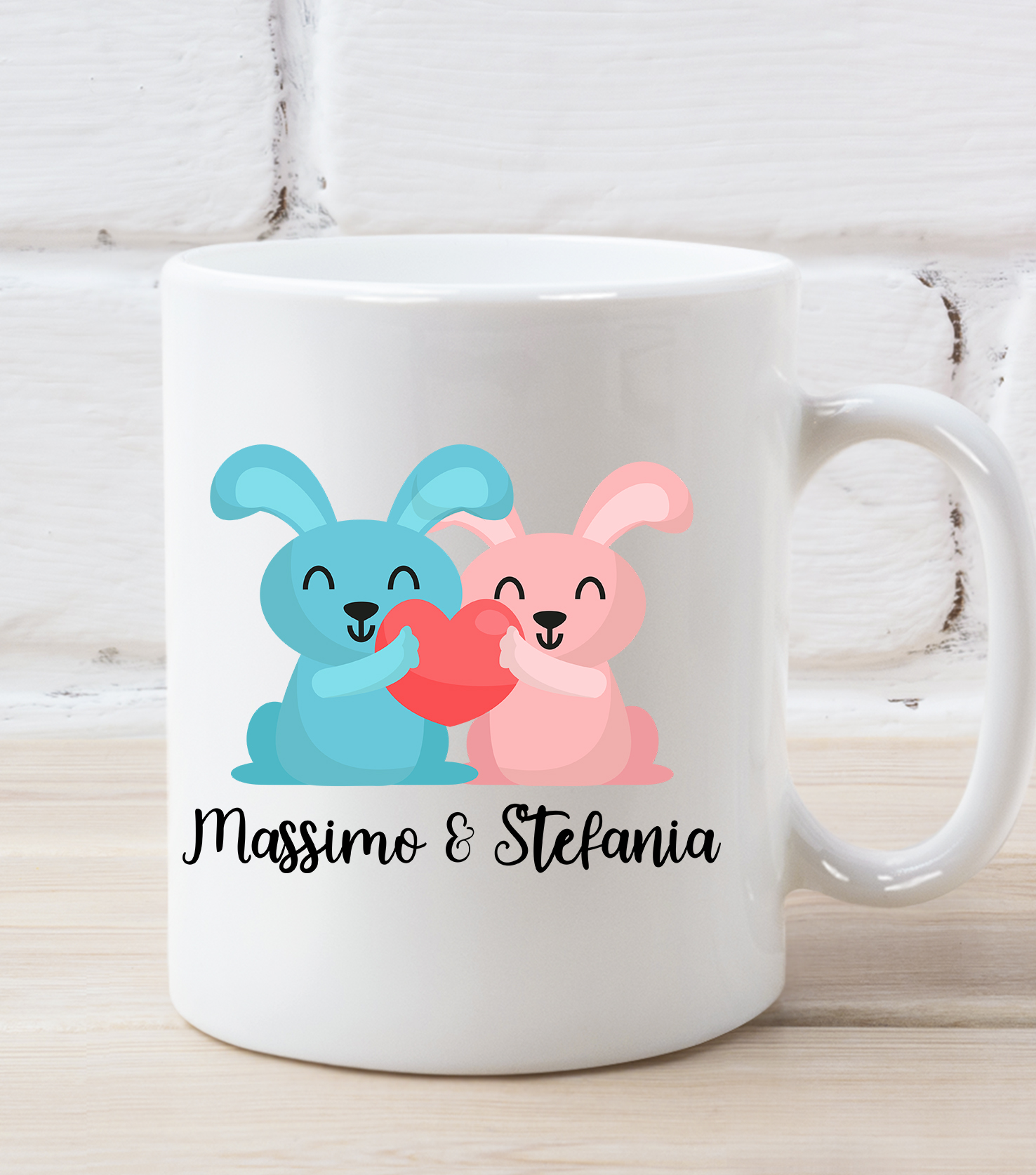 Tazza SanValentino Personalizzabile Voglio invecchiare con te  personalizzabile con nome Love Innamorati Mug 11oz idea regalo - ColorFamily