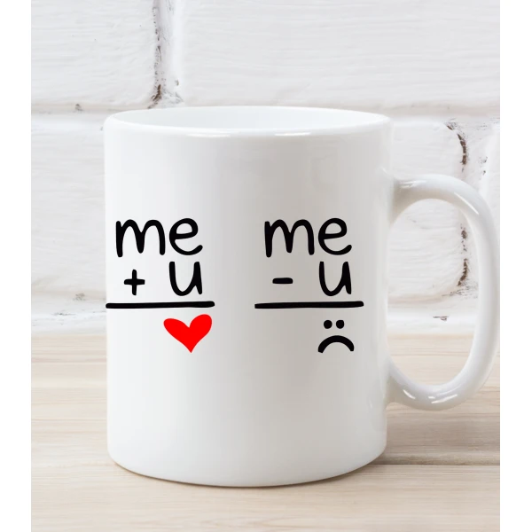 Tazza SanValentino Me + You Me - You Love Innamorati Mug 11oz idea regalo - immagine 2