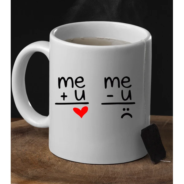Tazza SanValentino Me + You Me - You Love Innamorati Mug 11oz idea regalo - immagine 3