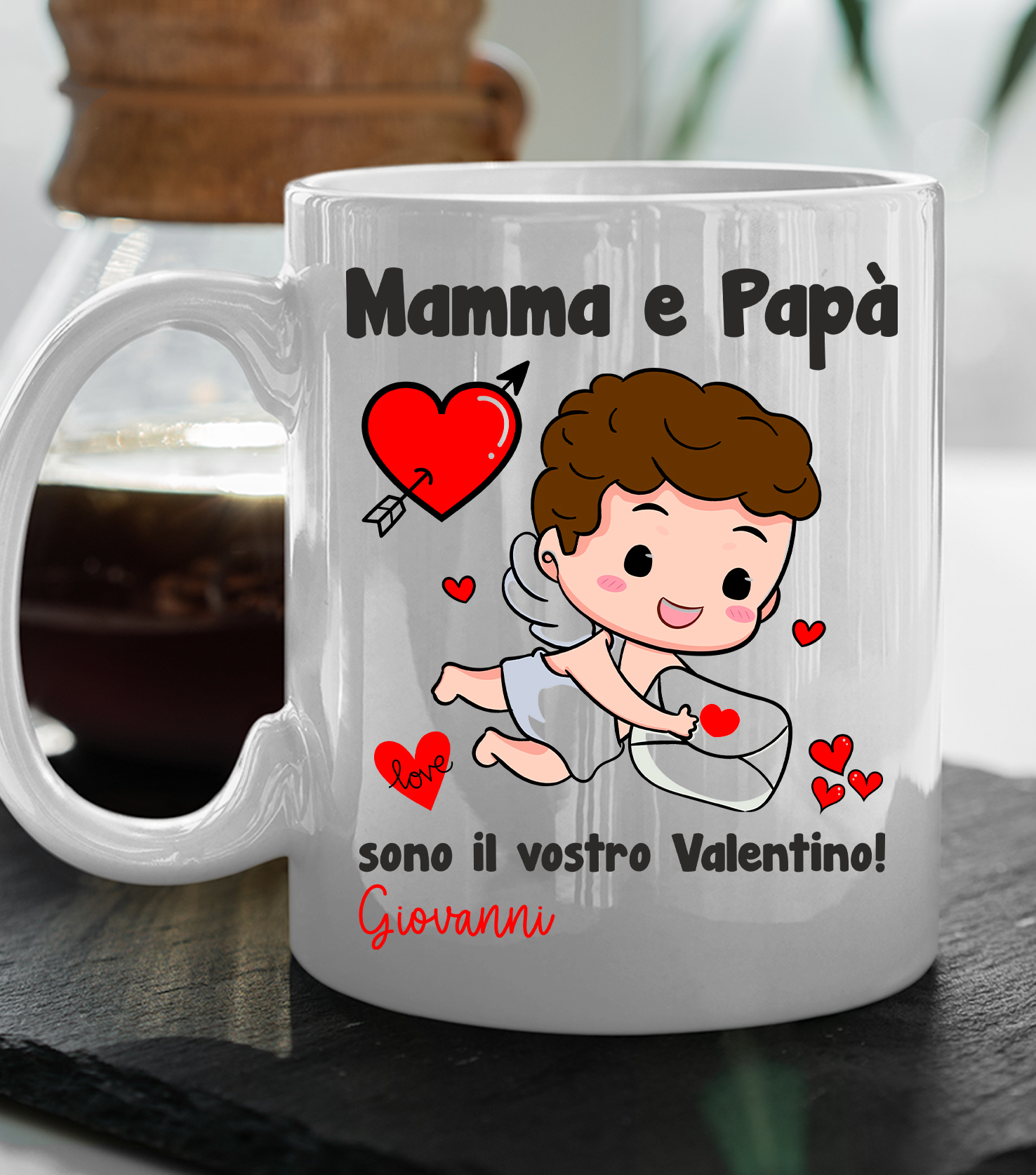 Tazza SAN VALENTINO Kinder Ferrero Tazza Caffè Ti Amo Regalo per San  Valentino