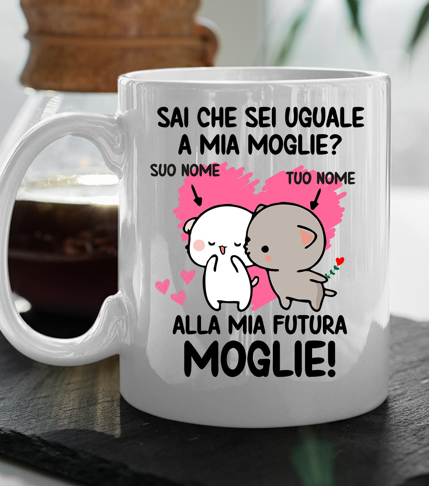 Tazza Carina In Ceramica Con Marchio Panda, Regalo Creativo Per