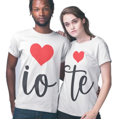 T-shirt coppia innamorati io e te