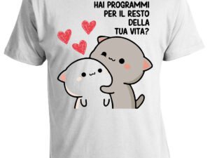 T-shirt San Valentino con frase dedica d'amore