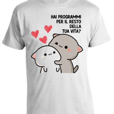 T-shirt San Valentino con frase dedica d'amore