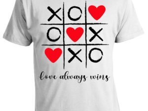 T-shirt San Valentino Love Always Wins