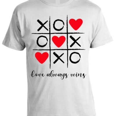 T-shirt San Valentino Love Always Wins