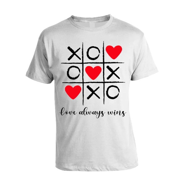 T-Shirt Maglietta SanValentino Love Always Wins Love Innamorati Idea Regalo
