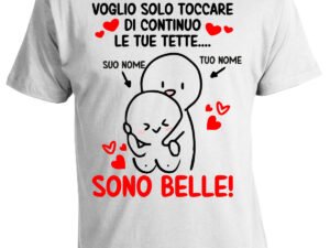 T-shirt San Valentino personalizzabile divertente con nome e battuta ironica
