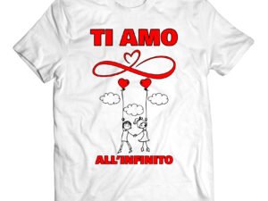 T-shirt San Valentino ti amo all'infinito
