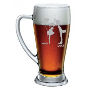 Boccale Da Birra 50cl Incisione SanValentino Regalo Fidanzati