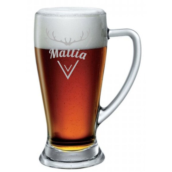 Boccale da Birra 38 cl PERSONALIZZABILE con nome Incisione Cerberus  - Idea regalo