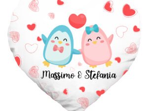 Cuscino SanValentino Personalizzabile a Cuore con nome Seleziona la tua grafica Ideale Regalo SanValentino Innamorati Amore Love