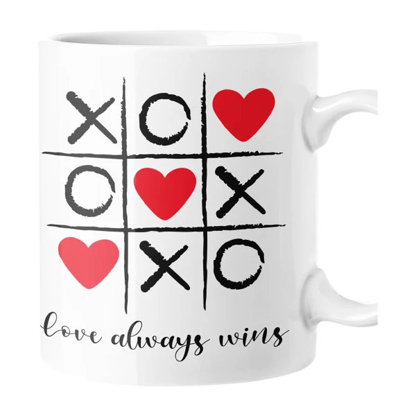 Tazza SanValentino Love Always Wins Love Innamorati Mug 11oz idea regalo