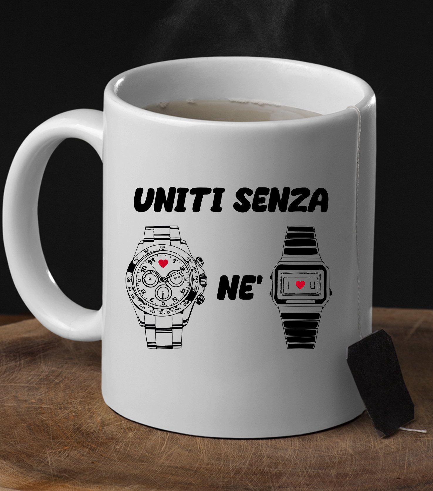 Tazza divertente Mug 11Oz Uniti senza Orologio nè Macchina Meme Viral  canzone - ColorFamily