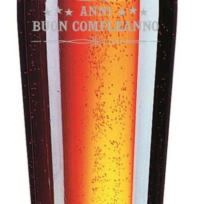 Bicchiere da Birra 40 cl 70 anni Buon Compleanno con incisione - Idea regalo