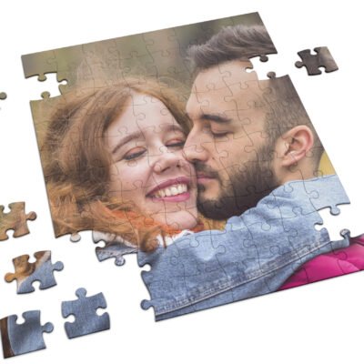 Puzzle Personalizzato con Foto, Scritta, Frase, Dedica Ideale per SanValentino Compleanno Natale Auguri - Formato A3 e A4 Verticale Orizzontale