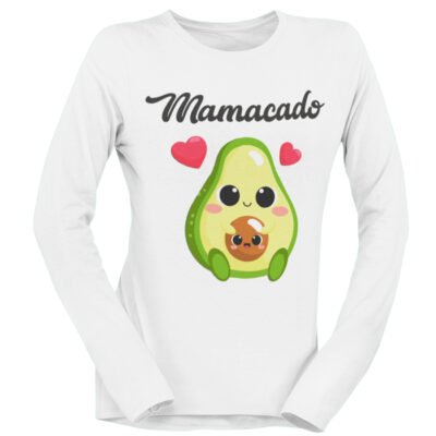 Tshirt Maniche Lunghe Gravidanza Mamacado Cute Avocado divertente  carino - Idea Regalo divertente