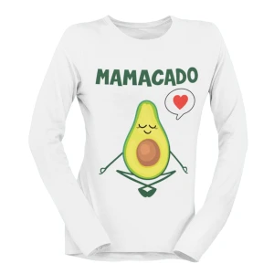 Tshirt Maniche Lunghe Gravidanza Mamacado Relax Avocado divertente carino - Idea Regalo divertente