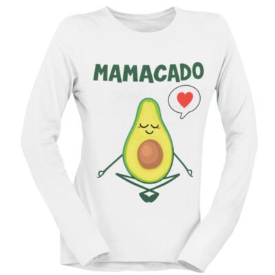 Tshirt Maniche Lunghe Gravidanza Mamacado Relax Avocado divertente carino - Idea Regalo divertente