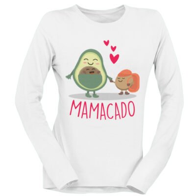 Tshirt Maniche Lunghe Gravidanza Mamacado Bambini Avocado divertente  carino - Idea Regalo divertente