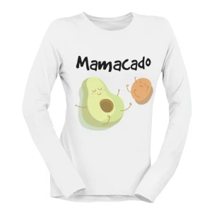 Tshirt Maniche Lunghe Gravidanza Mamacado Caduta Fall Avocado divertente carino - Idea Regalo divertente