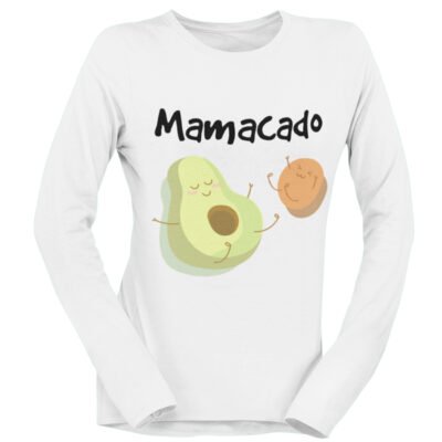 Tshirt Maniche Lunghe Gravidanza Mamacado Caduta Fall Avocado divertente carino - Idea Regalo divertente