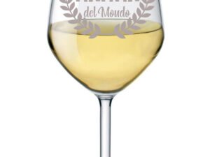 Calice vino 500 ml con incisione Mamma Miglior mamma del mondo