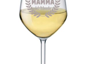 Calice vino 500 ml con incisione Mamma personalizzabile con nome Miglior mamma del mondo