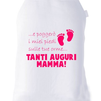 Grembiule da cucina Mamma Regalo Poggerò i piedi sulle tue orme Tanti Auguri Mamma Idea Regalo taglia Unica