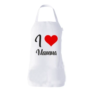 Grembiule da cucina Mamma regalo I love mamma Idea Regalo taglia Unica
