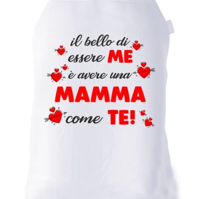 Grembiule da cucina Mamma Regalo Il bello di essere me è avere una Mamma come te Idea Regalo taglia Unica