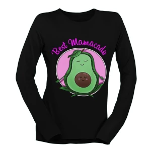 Tshirt Maniche Lunghe Gravidanza Best Mamacado Avocado divertente carino - Idea Regalo divertente