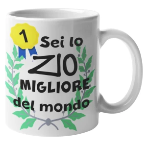 Tazza mug zio - idea regalo zio - sei il migliore del mondo