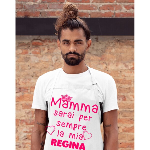 Grembiule da cucina Mamma Regalo Sarai per sempre la mia regina Mamma Idea Regalo taglia Unica - immagine 4