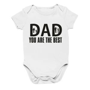 Body Festa del papà neonato divertenti Dad you are the best - idee regalo per la festa del papà