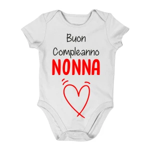 body nonna - Buon Compleanno nonna - da neonato in cotone - idea regalo