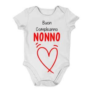 body nonno - Buon Compleanno nonno - da neonato in cotone - idea regalo