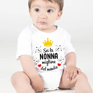 Body nonna sei la migliore del mondo da neonato in cotone