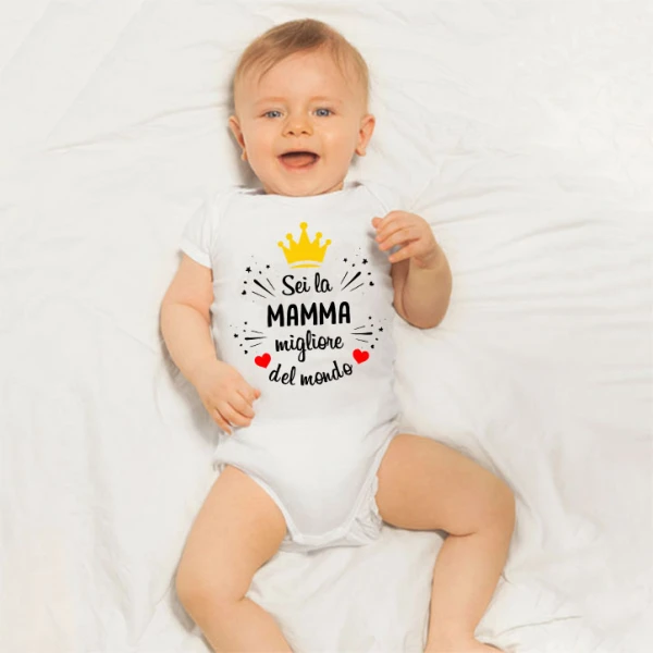 Body Mamma Sei la mamma migliore del mondo idea regalo per la mamma - immagine 2