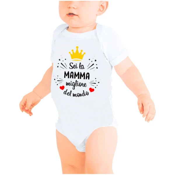 Body Mamma Sei la mamma migliore del mondo idea regalo per la mamma - immagine 3
