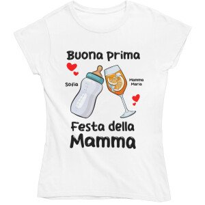 Colorfamily Maglietta Mamma - Miglior Mamma | Tshirt Regalo Festa Della Mamma | 100% Cotone
