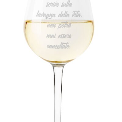 Calice Maestra Calice da Vino Regalo Maestra Ciò che una maestra scrive... Calice 50 cl