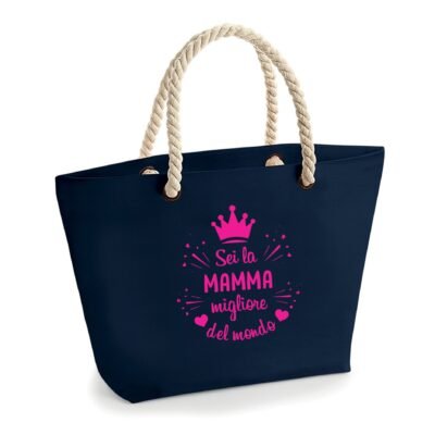 Borsa Mare Mamma Migliore del Mondo Idea Regalo Mamma