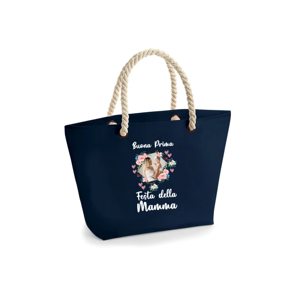 Borsa Mare Mamma PERSONALIZZABILE CON FOTO Buona Prima Festa della Mamma Idea Regalo Mamma