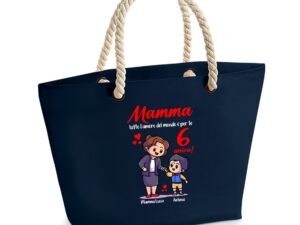 Borsa Mare Mamma PERSONALIZZABILE CON NOME maschietto Mamma tutto l'amore del mondo è per te Sei unica! Festa della Mamma Compleanno Idea Regalo Mamma