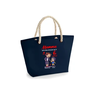 Borsa Mare Mamma PERSONALIZZABILE CON NOME maschietto Mamma tutto l'amore del mondo è per te Sei unica! Festa della Mamma Compleanno Idea Regalo Mamma