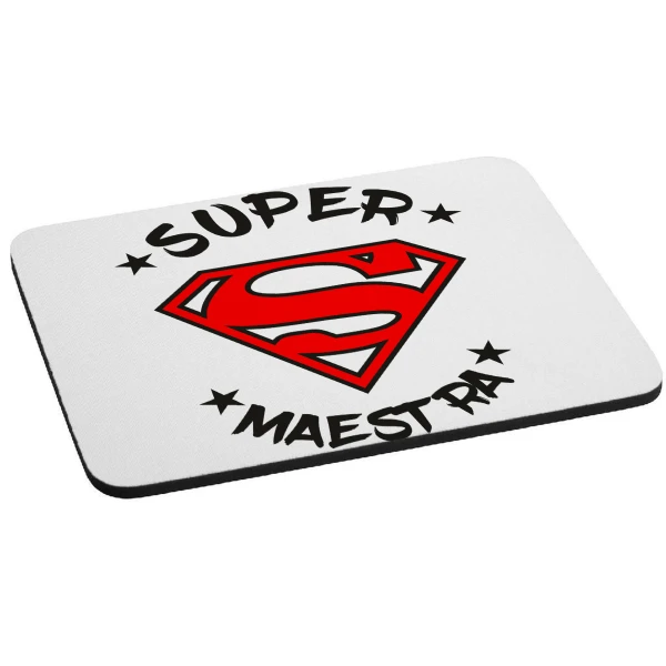 Mousepad idea regalo Super Maestra - humor