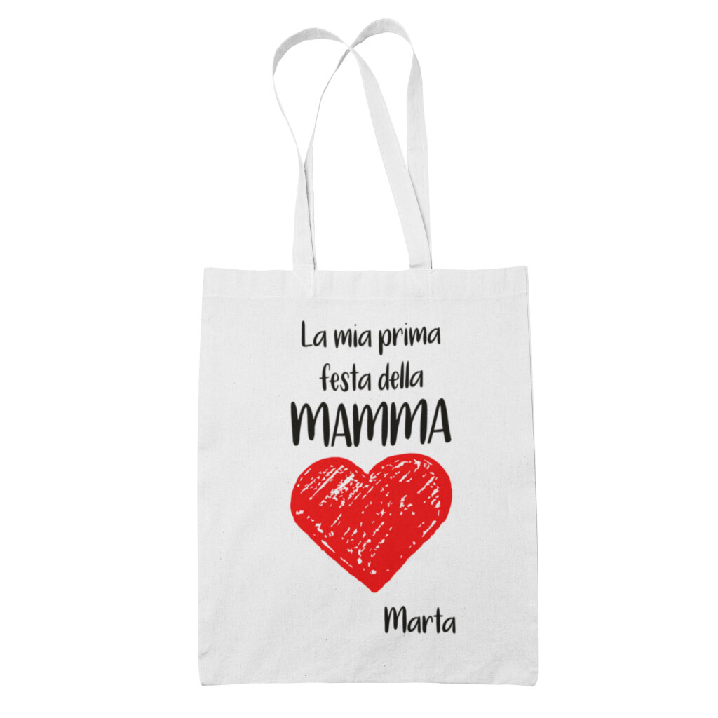 Shopping Bag Mamma PERSONALIZZABILE Festa della Mamma Prima di tutto la mia  mamma, per sempre la mia migliore amica Shopper Idea Regalo Mamma -  ColorFamily