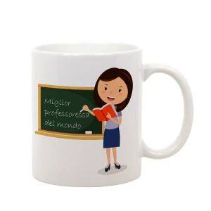Tazza Mug in ceramica idea regalo Miglior Professoressa del mondo