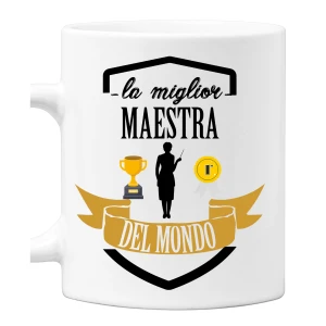 Tazza Regalo Maestra Tazza Mug divertente Mestieri La Migliore al Mondo